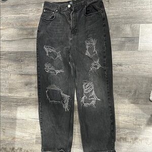 Ripped Black Jeans for Men